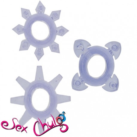 ANELLO FALLICO TICKLE C-RINGS PURPLE