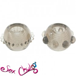 Anelli per pene POWER STRETCHY RINGS SMOKE 2PCS''