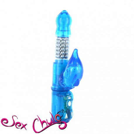 VIBRATORE RABBIT ECLIPSE ULTRA VIBRATOR BLUE