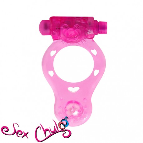 Anello vibrante POWER O VIBRATING COCK RING PINK