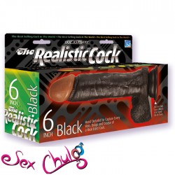 Dildo Realistico REALISTIC COCK 6" BLACK