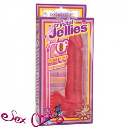 Fallo Realistico in Jelly 8'' BALLSY COCK W SUCTION CUP PINK